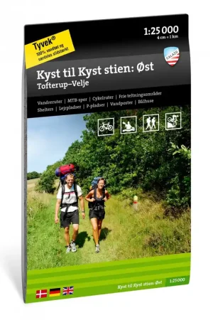 CAL-146 Kyst til Kyst stien: Øst: Vest | wandelkaart 1:25.000 Exclusieve Aanbieding