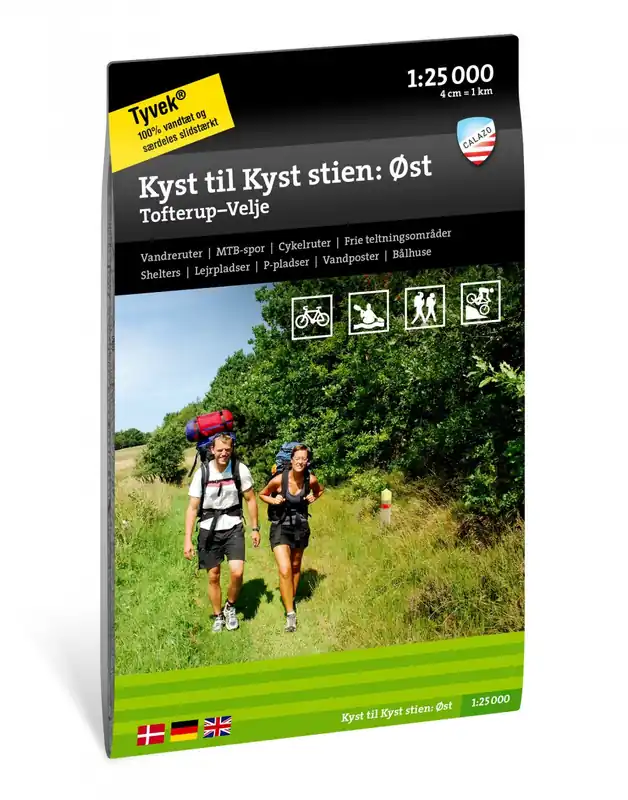 CAL-146 Kyst til Kyst stien: Øst: Vest | wandelkaart 1:25.000 Exclusieve Aanbieding