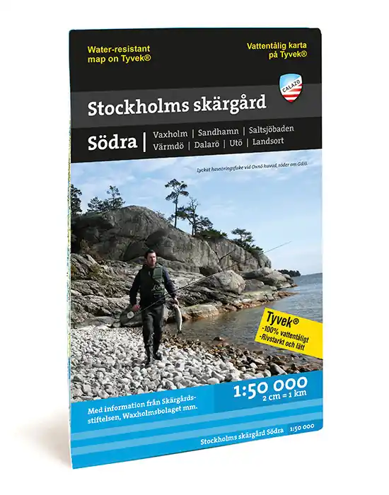 CAL-112 Stockholms skärgård – Södra | wandelkaart - waterkaart 1:50.000 Lage Prijs