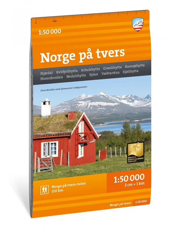 CAL-062 Norge på tvers | wandelkaart 1:50.000 Shop Nu