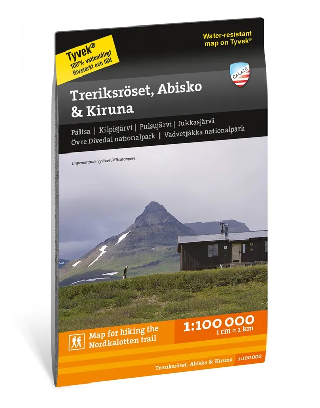Treriksröset, Abisko & Kiruna wandelkaart 1:100.000 * Beperkte Voorraad
