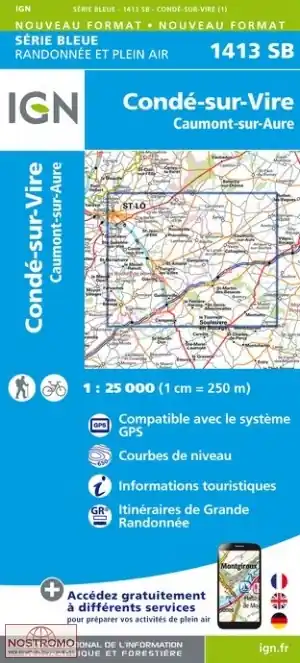SB-1413 Condé-sur-Vire / Caumont- sur-Aure | wandelkaart 1:25.000 Direct Verzonden