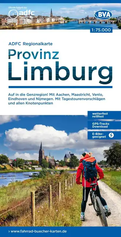 Limburg (NL) fietskaart 1:75.000 Nieuw