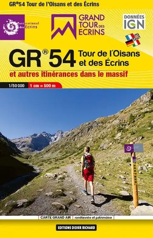 GR54 Tour des Écrins - wandelkaart 1:50.000 Actieprijs