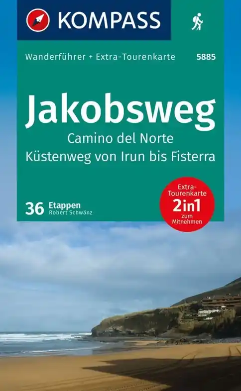 Kompass wandelgids Jakobsweg Camino del Norte KP-5885 Alleen Vandaag