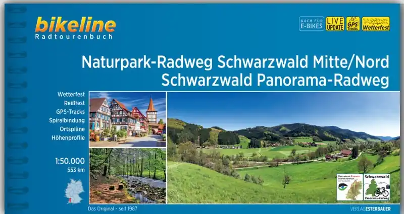 Bikeline Naturpark-Radweg Schwarzwald Mitte/Nord • Schwarzwald Panorama-Radweg Laatste Versie