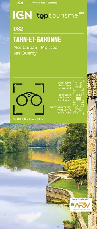 Korting TCD-82 Tarn-et-Garonne | overzichtskaart / fietskaart 1:100.000