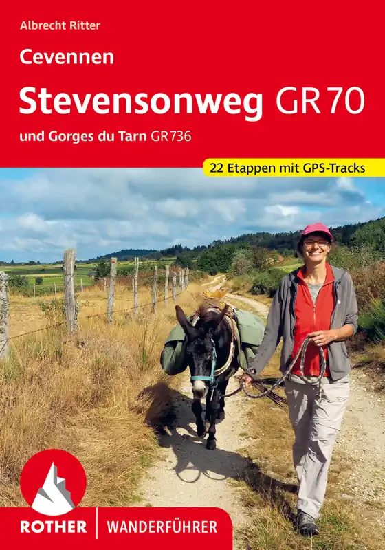 Beperkt Aanbod wandelgids Cevennen: Stevensonweg GR70 Rother Wanderführer