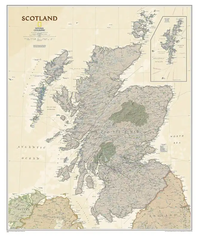 Uitverkoop Scotland - Executive map 1:650.000