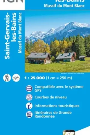3531ETR St-Gervais-les-Bains, Massif du Mont Blanc | wandelkaart 1:25.000 Gereduceerde Prijs