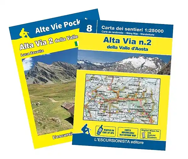 Alta Via n. 2 Vallée d'Aosta | wandelkaart 1:25.000 + gidsje Aanbieding