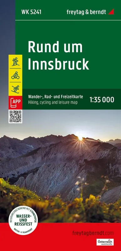 Actieprijs WK-5241 Rund um Innsbruck wandelkaart 1:35.000