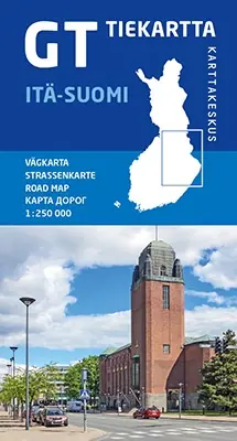 GT Tiekartta Itä-Suomi | Oost-Finland wegenkaart 1:250.000 Finale Uitverkoop