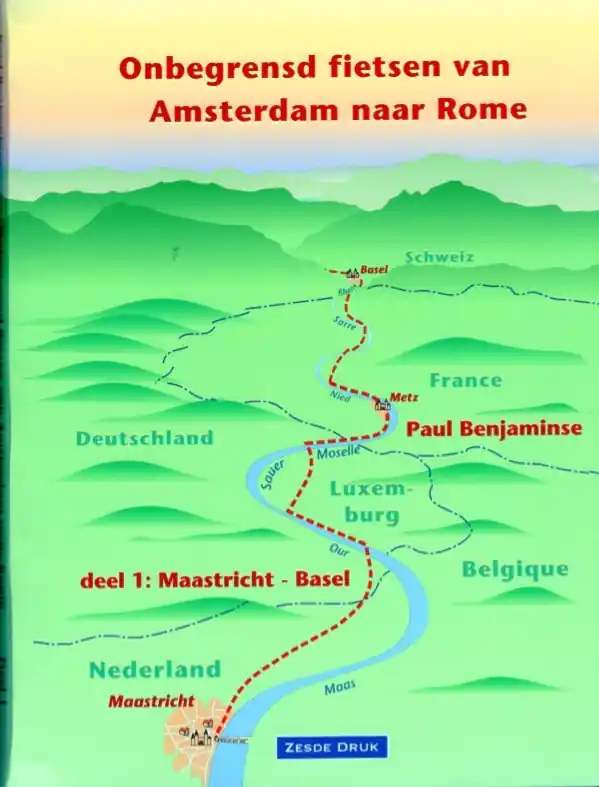 Van Amsterdam naar Rome, dl. 1 (Benjaminse fietsgids) * Superprijs