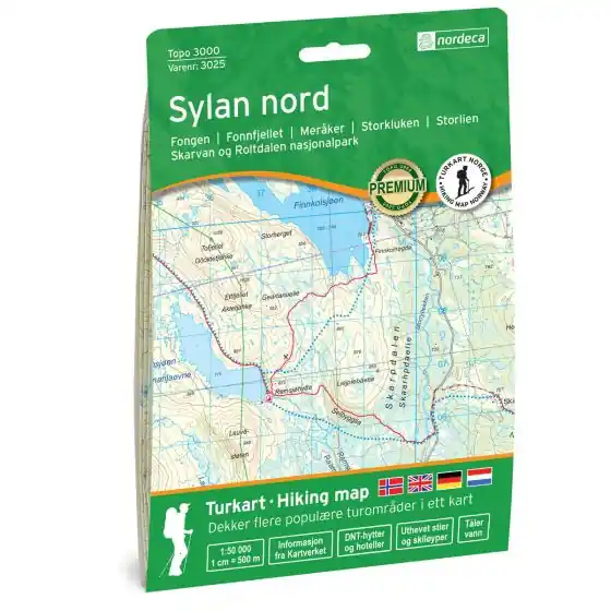 NO-3025 Sylan Nord | topografische wandelkaart 1:50.000 Speciale Aanbieding