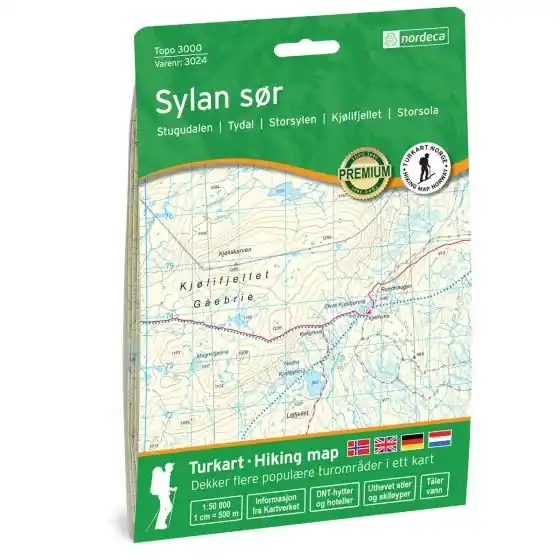 NO-3024 Sylan Sor | topografische wandelkaart 1:50.000 Nieuw