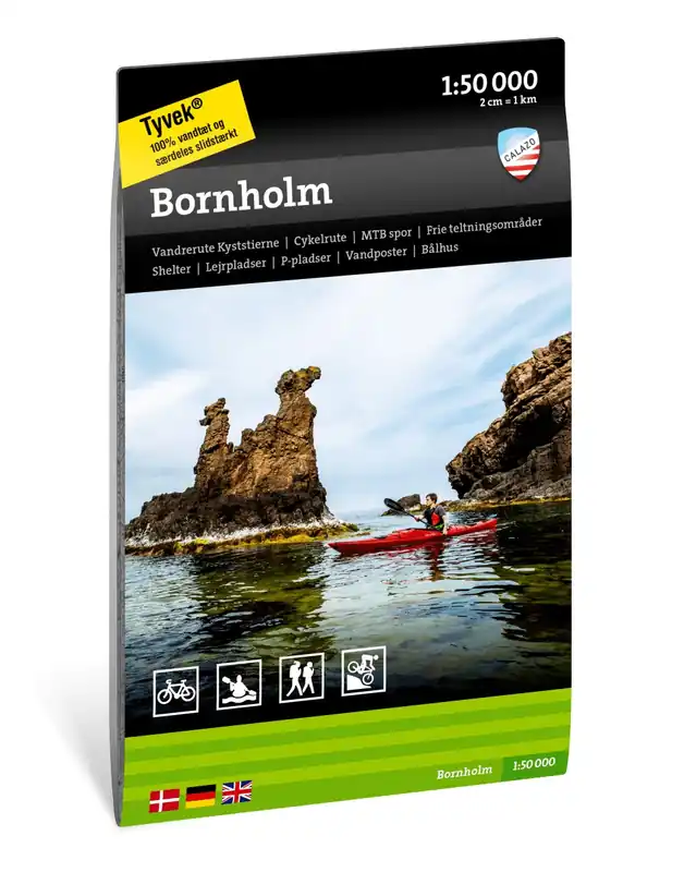 CAL-153 Bornholm wandelkaart 1:50.000 Snelle Levering