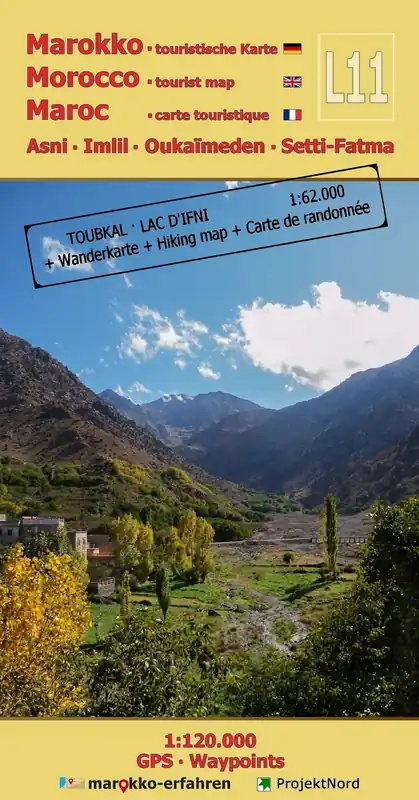 Korting L11 omgevingskaart Toubkal 1:150.000 / 1:60.000