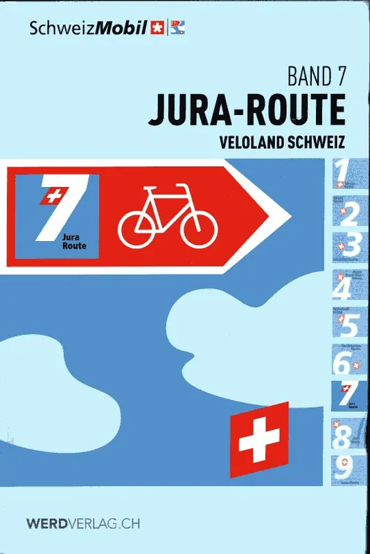 Veloland Schweiz Band 7 Jura-Route fietsgids Snelle Levering