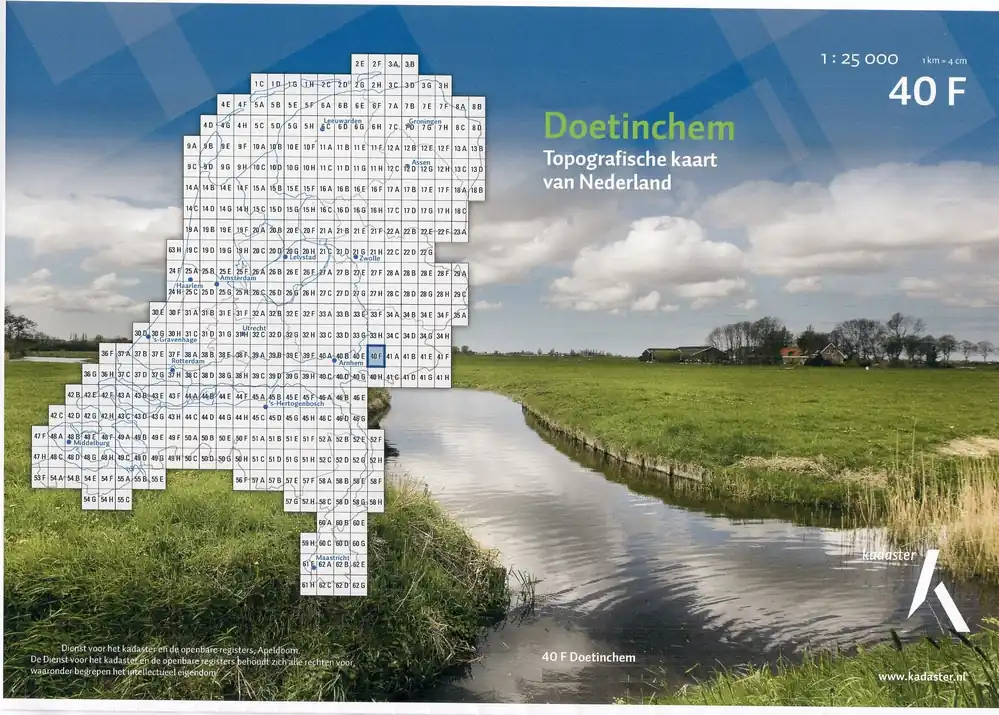 Meest Verkocht 40F Gorssel topografische wandelkaart 1:25.000