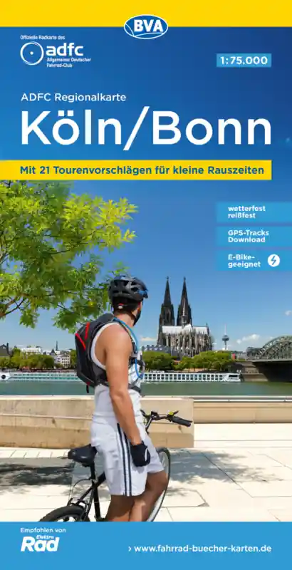 Op = Op Köln / Bonn omgeving fietskaart 1:75.000