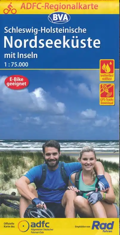 Schleswig-Holsteinische Nordseeküste fietskaart 1:75.000 Populair