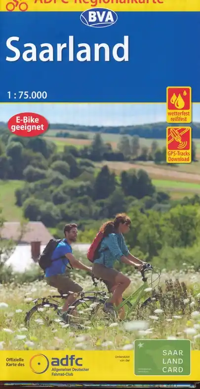 Saarland fietskaart 1:75.000 Meest Verkocht