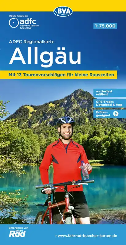 Allgäu fietskaart 1:75.000 Korting