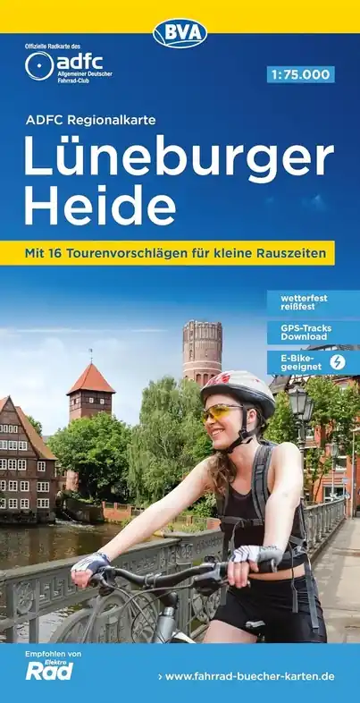 Lüneburger Heide fietskaart 1:75.000 Direct Verzonden