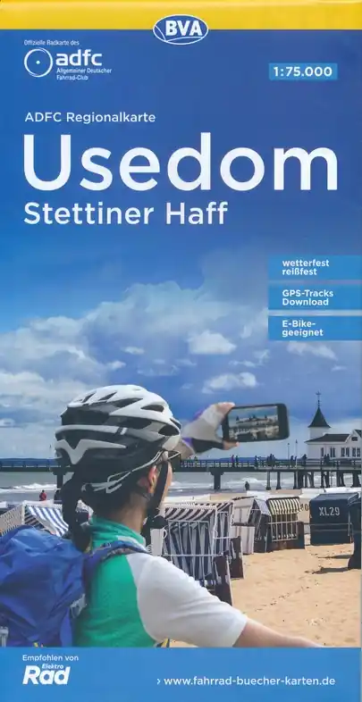 Flitsaanbieding Usedom / Stettiner Haff fietskaart 1:75.000