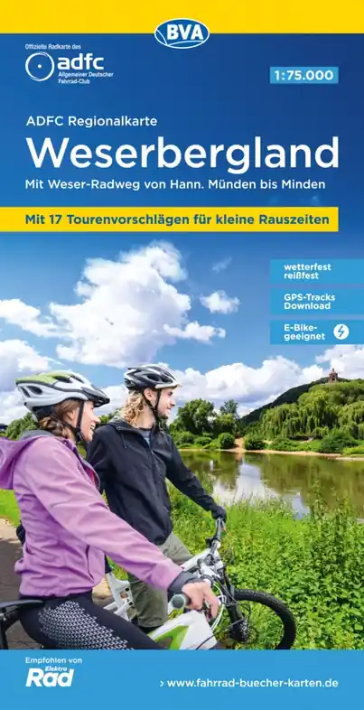 Finale Uitverkoop Weserbergland fietskaart 1:75,000