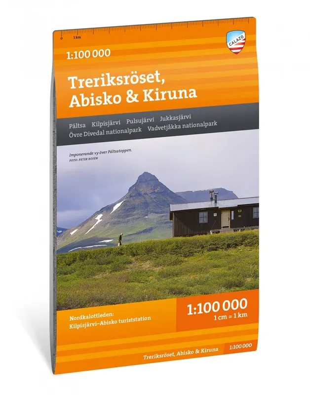 Flitsaanbieding Treriksröset, Abisko & Kiruna wandelkaart 1:100.000