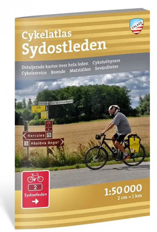 Cykelatlas Sydostleden 1:50.000 fietsatlas Fabrieksprijs