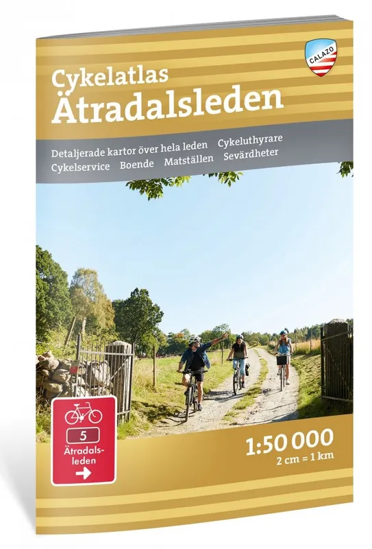 Weekendaanbieding Cykelatlas Ätradalsleden 1:50.000 fietsatlas