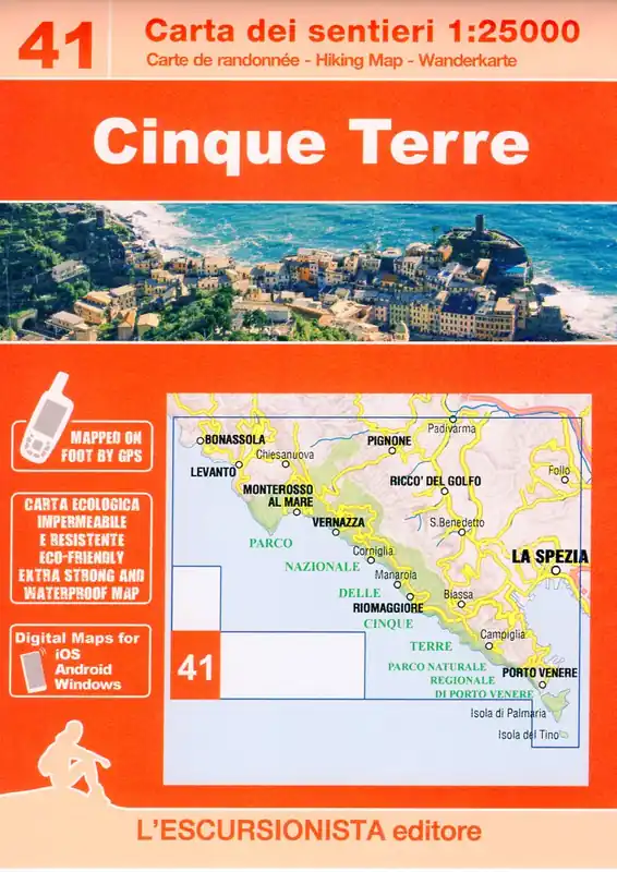 ESC-41 Cinque Terre | wandelkaart 1:25.000 Koop Online