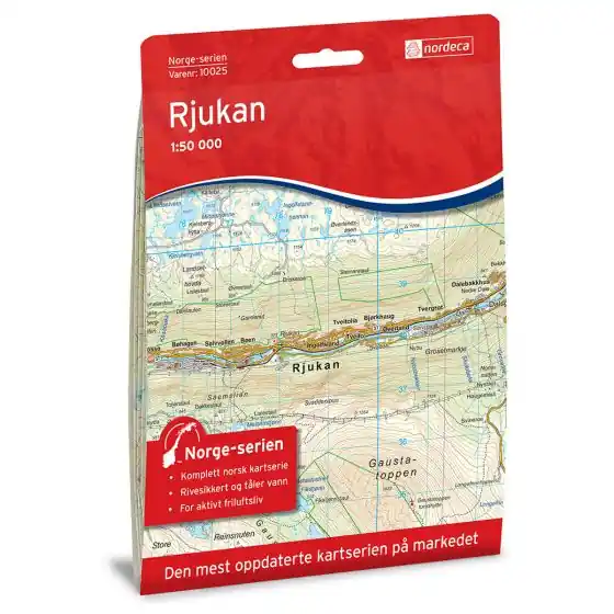 Uitverkoop Topografische wandelkaart 10025 Rjukan 1:50.000