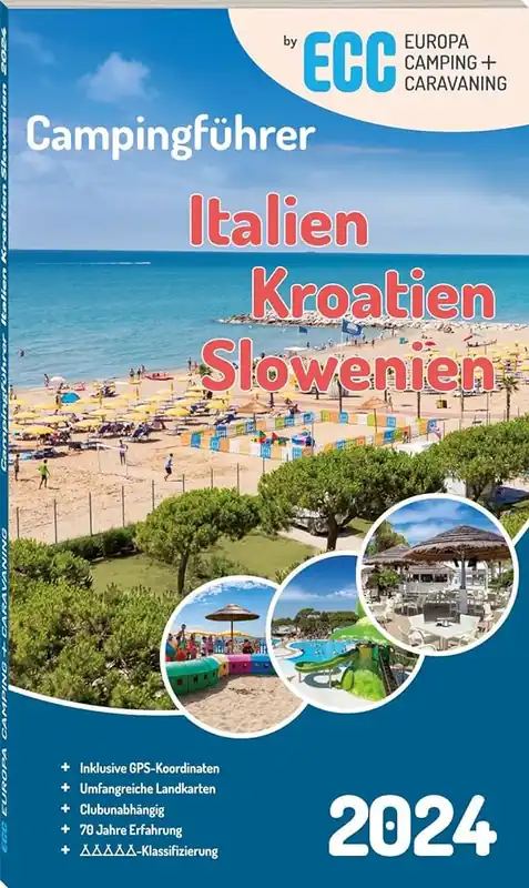 Campingführer Italien / Kroatien / Slowenien Rechtstreeks Van De Fabrikant