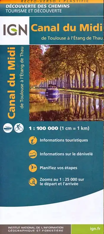 Lage Prijs Canal du Midi - de Toulouse à l'Etang de Thau | fietskaart 1:100.000