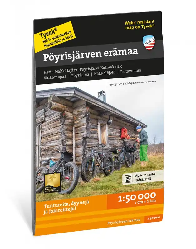 CAL-013 Pöyrisjärven erämaa wandelkaart 1:50 000 Fabrieksprijs