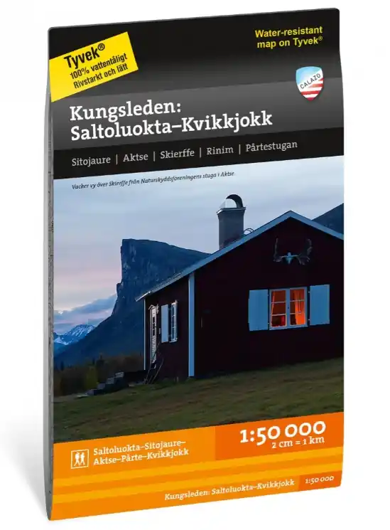 CAL-049 Kungsleden traject: Saltoluokta - Kvikjokk wandelkaart 1:50.000 Snelle Levering
