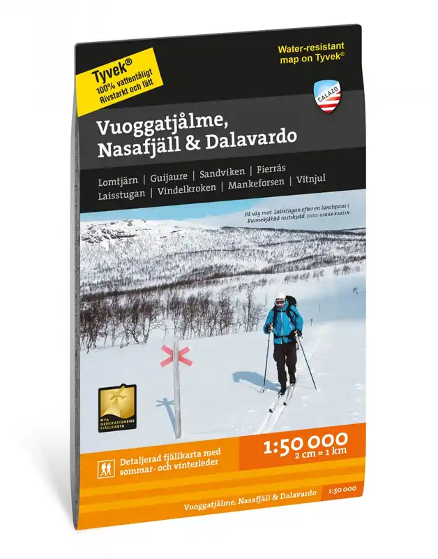 Beste Prijs CAL-052 Vuoggatjålme, Nasafjäll & Dalavardo wandelkaart 1:50.000