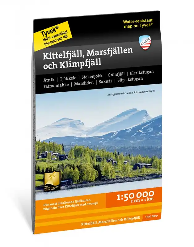 CAL-056 Kittelfjäll, Marsfjällen & Klimpfjäll wandelkaart 1:50.000 Beste Prijs