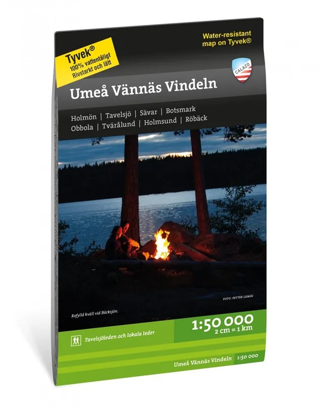 Must-Have CAL-155 Umeå Vännäs Vindeln wandelkaart 1:50.000