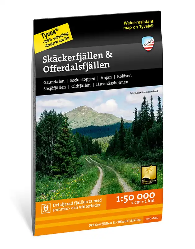 Must-Have CAL-060 Skäckerfjällen & Offerdalsfjällen wandelkaart 1:50.000