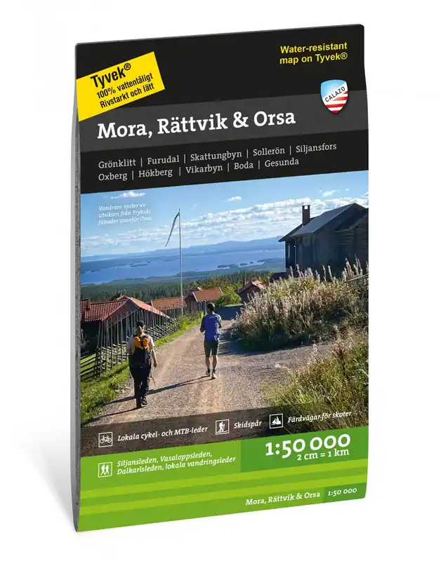 Gecertificeerd CAL-087 Mora, Rättvik & Orsa wandelkaart 1:50.000