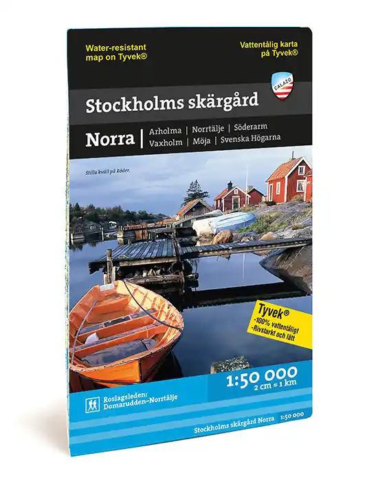Fabrieksprijs CAL-097 Stockholms skärgård – Norra wandelkaart, waterkaart 1:50.000