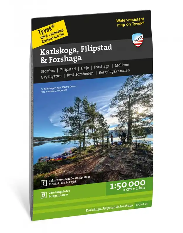 CAL-105 Karlskoga, Filipstad & Forshaga wandelkaart 1:50.000 Direct Verzonden
