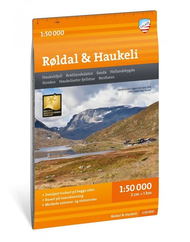 CAL-121 Røldal Haukeli wandelkaart 1:50.000 Bestel Nu