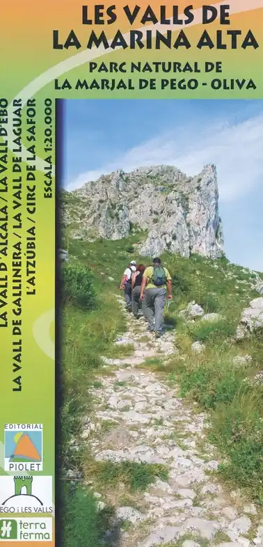 Gratis Verzending Les Valls de la Marina Alta | wandelkaart 1:20.000