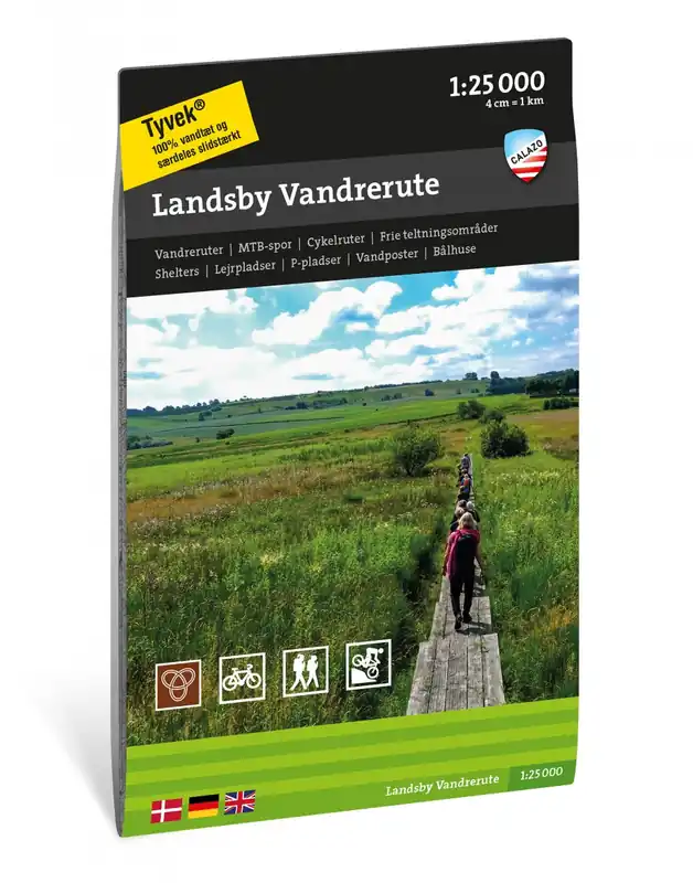 CAL-144 Landsby Vandrerute wandelkaart 1:25.000 Voordeelprijs